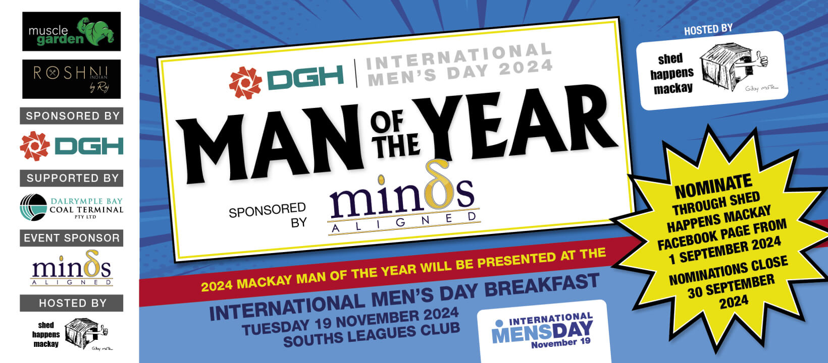 Man of the year Mackay header