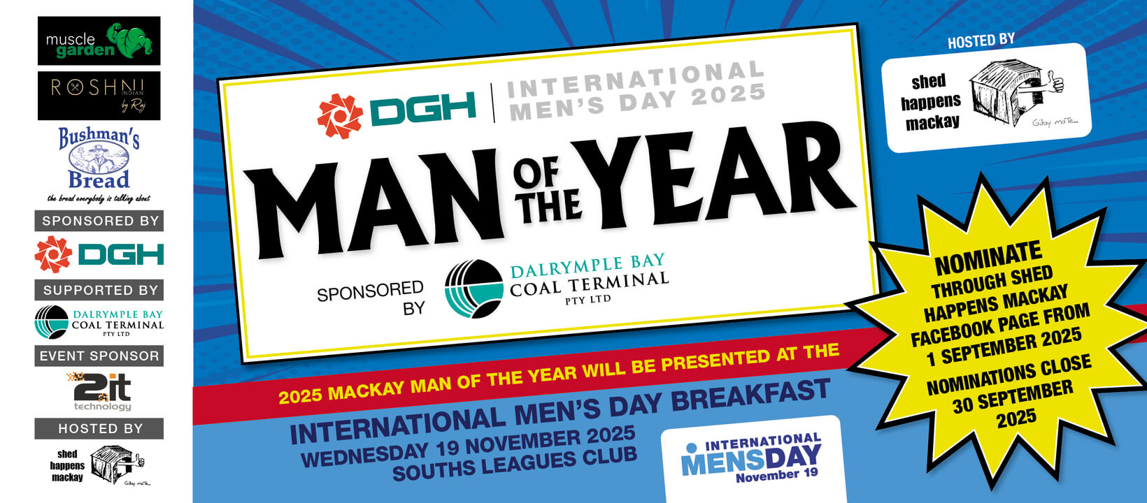 Man of the year Mackay header